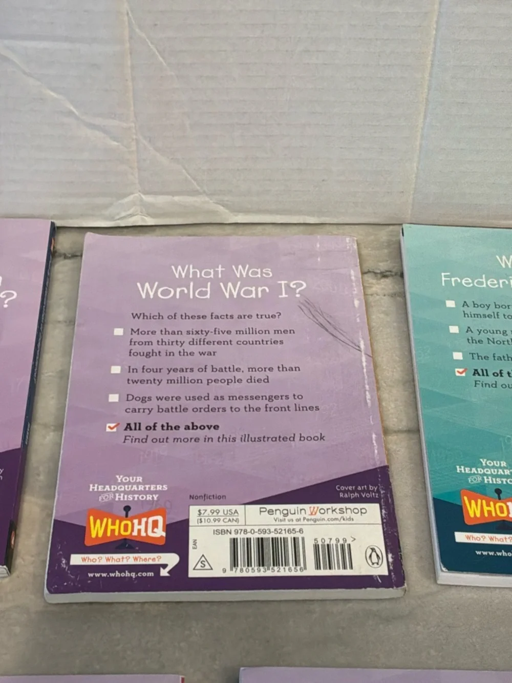 Who Was What Was Series Book Bundle Kids Educational Books Lot of 7 Homeschool
